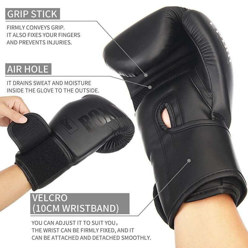 Lietajúce Boxerské Rukavice Pu Koža Muay Thai Guantes De Boxeo