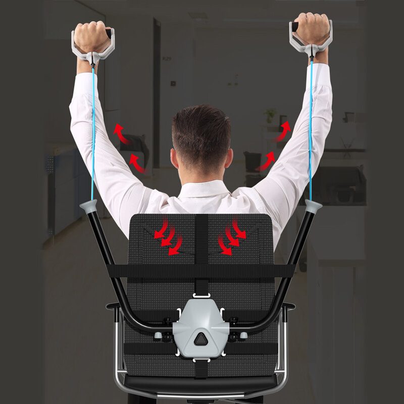 Multifunkčný Tréning Napínacích Pásov V Sedadle Sťahovacie Lano Domáca Kancelária Fitness Strečingový Hrudných Svalov