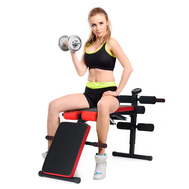 Nastaviteľná Skladacia Lavica Na Cvičenie Brušných Svalov Stolička Na Činky Posilňovač Pre Kulturistiku Fitness Vybavenie