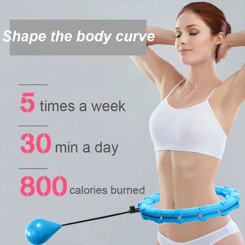 Posilňovač Brušného Tenkého Pásu So Záťažou Hula Hoop