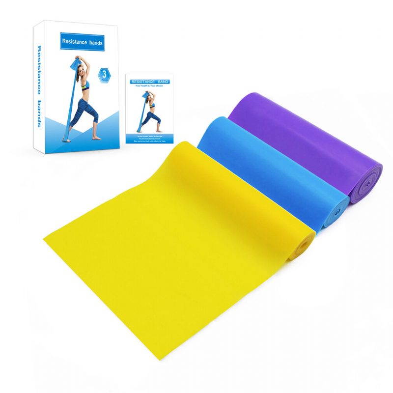 Posilňovacie Gumy Na Jogu 8-24 Lb Tréningové Lano Strečing Pilates Expander Domáca Posilňovňa Fitness