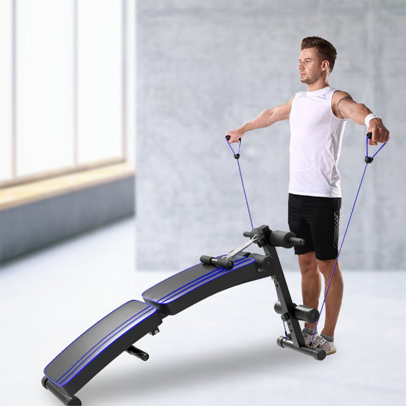 Skladacia Lavica Na Sedenie Na Bruchu Doska Na Cvičenie Pokles Fitness Posilňovňa Domáca S Činkami