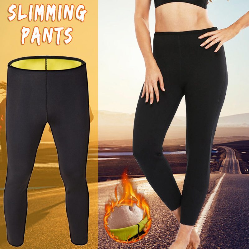Unisex Neoprénové Horúce Telo Urýchľujúce Potenie Chudnutie Fitness Nohavice Joga Športové