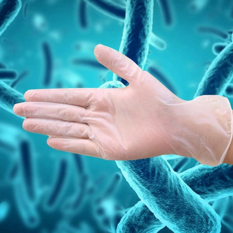100 Ks S/m/l Antibakteriálne Bezpečnostné Jednorazové Rukavice Odolné Proti Roztrhnutiu Bezpudrové Vrchné Testovacie Elastické
