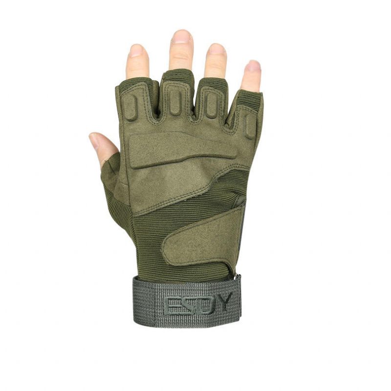 Esdy Pánske Half Finger Army Vojenské Taktické Zdvíhacie Mäkké Rukavice Vonkajšia Športová Posilňovňa