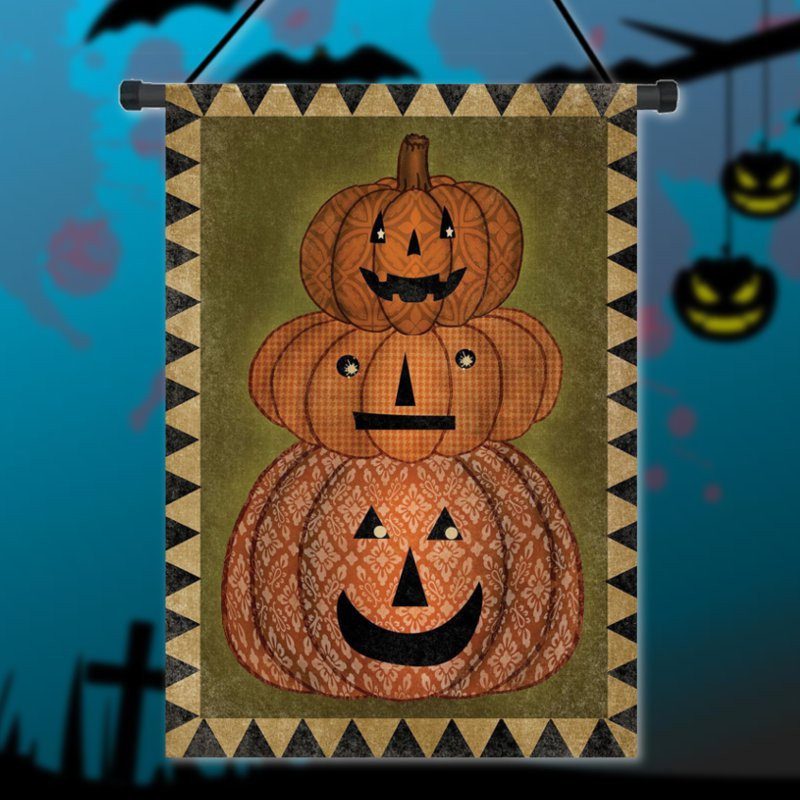 30x45cm Halloween Tekvica Polyester Uvítacia Záhradná Sviatočná Dekorácia