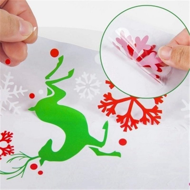 Diy Vianočné Samolepky Na Stenu Dekoratívne Na S Vianočným Santa Clausom Na Sklo