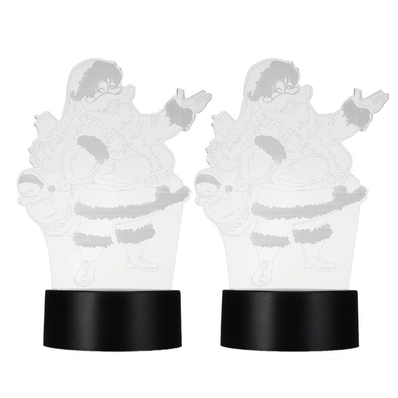 Vianočná 3d Led Nočná Dotyková Led Lampa Meniaca Farbu Illusion Usb Light