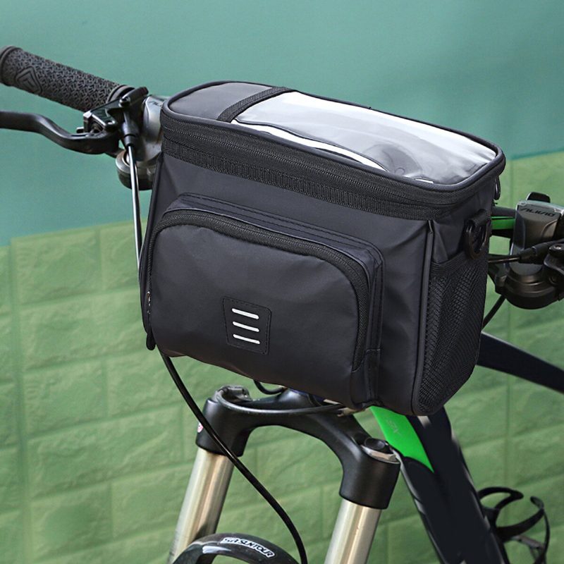 5l Taška Na Riadidlá Tašky Na Bicykel Rám Na Tašku Vodotesná Multifunkčná Prenosná Na Rameno Izolovaný Košík