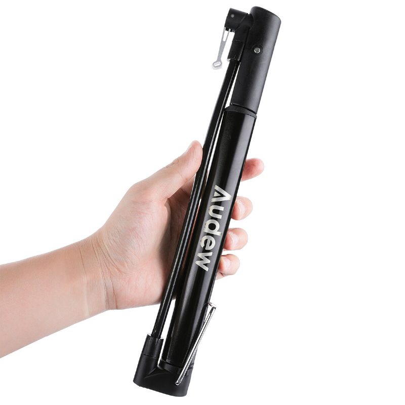Audew 160 Psi Prenosná Mini Cyklistická Pumpa Presta & Schrader Ventil Mtb Nafukovacia 12-palcová Vzduchová Na Bicykel So Skladacou Rukoväťou Pre Horskú Cestu Bmx Bike Ball