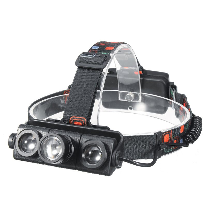 Bikight 1200lm 1xt6+2xq5 Led Svetlomet Na Bicykel 4 Režimy 180° Nastaviteľný Cyklistika Vodotesný Rybolov Svetlo Nočné Výstražné Svietidlo