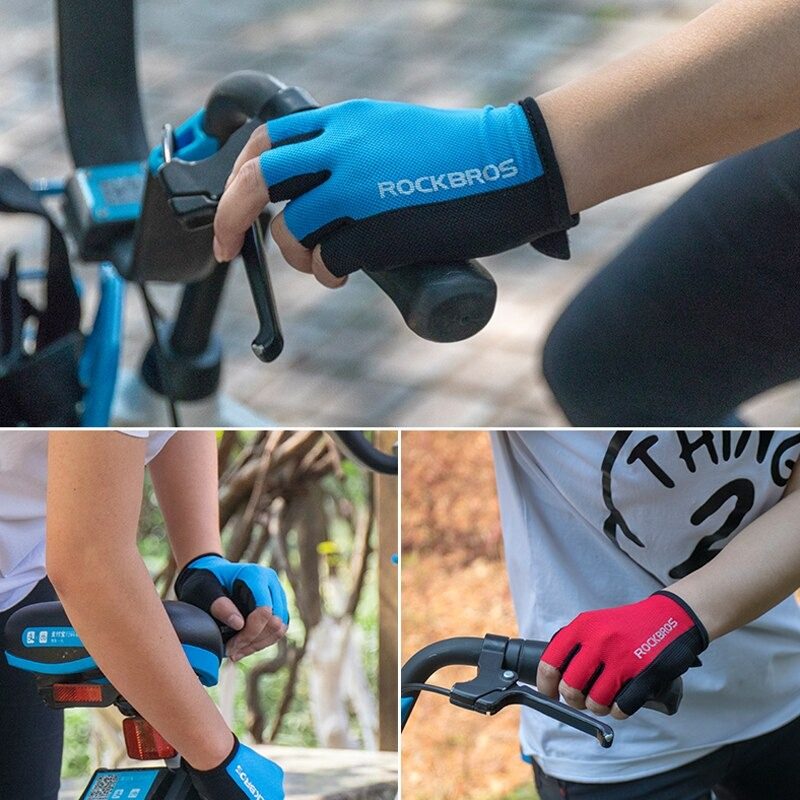 Cyklistické Rukavice Absorbujúca Gélová Podložka Protišmyková Priedušná Unisex
