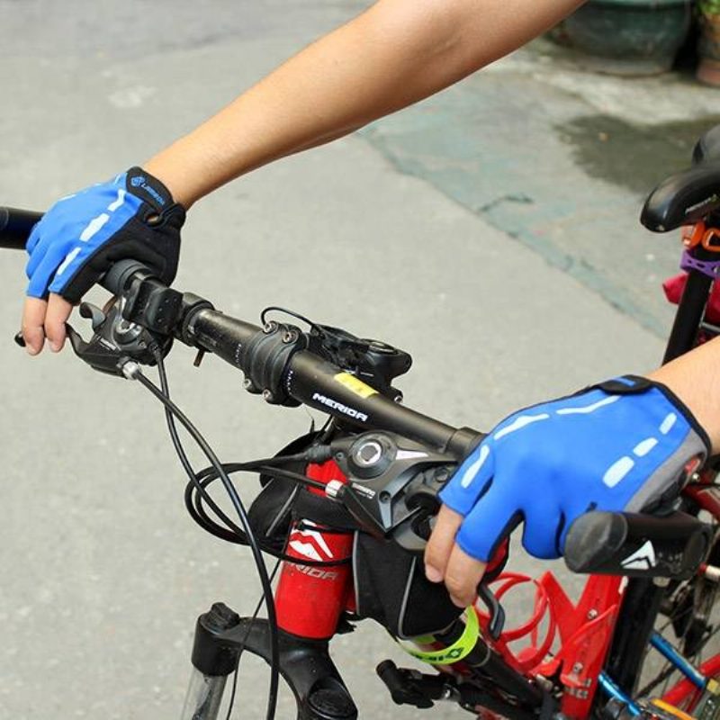 Cyklistické Rukavice Lambda Half Finger Horské Pre Vybavenie