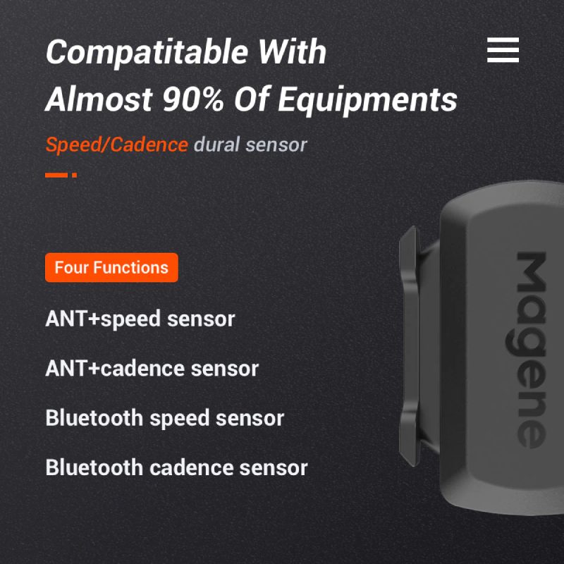 Cyklistický Počítač Snímač Rýchlosti Kadencie Ant+ Bluetooth Merač Pre Garmin