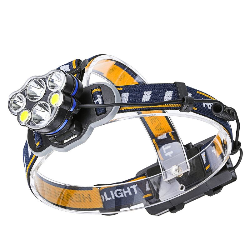 Outerdo 1200lm 6 Led Čelovka 8 Režimov Vodotesná Usb Nabíjateľná Baterka Pre Kemping Rybárstvo Cyklistický Elektrický Bicykel Elektrická Kolobežka