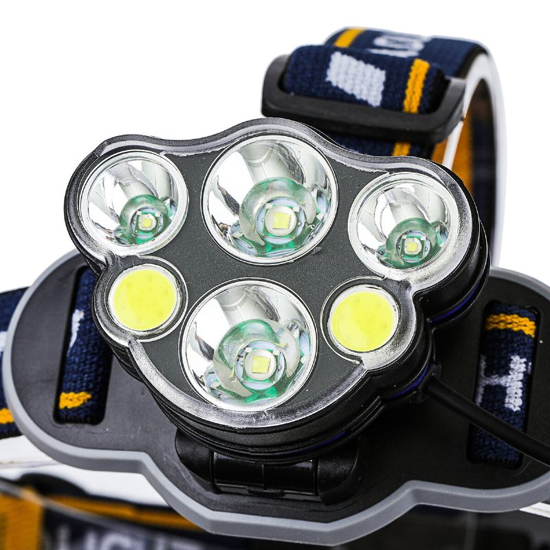 Outerdo 1200lm 6 Led Čelovka 8 Režimov Vodotesná Usb Nabíjateľná Baterka Pre Kemping Rybárstvo Cyklistický Elektrický Bicykel Elektrická Kolobežka