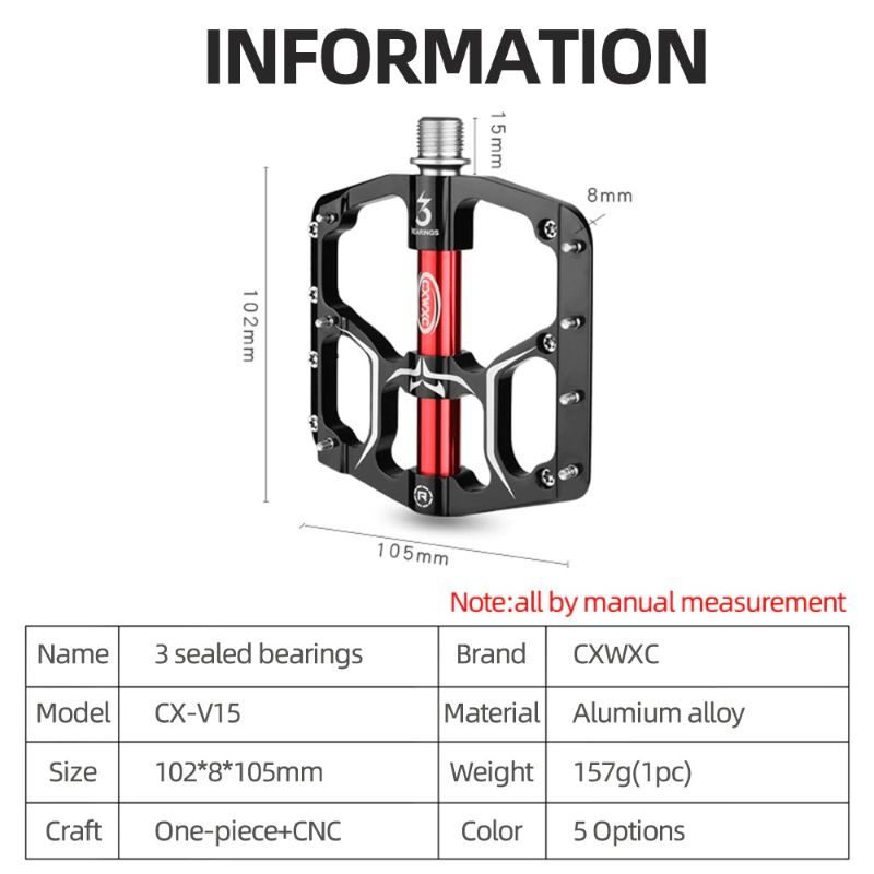 Pedály Na Bicykel Mtb Road 3 Sealed Bearings Na