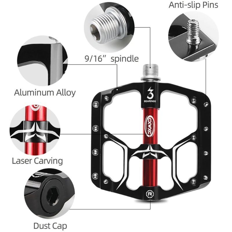 Pedály Na Bicykel Mtb Road 3 Sealed Bearings Na