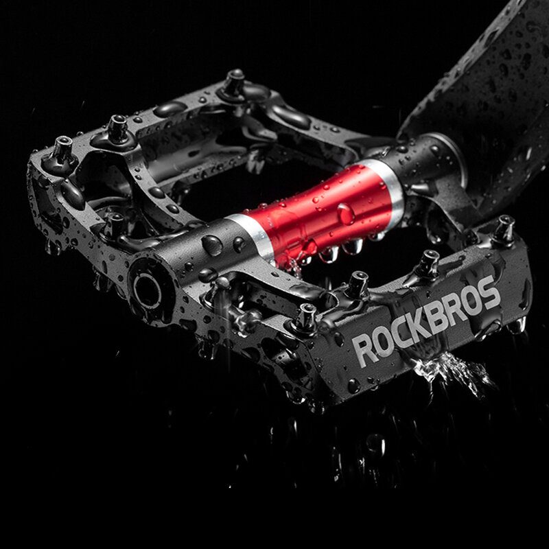 Pedály Na Bicykel Rockbros Mtb Na Ploché Pedále Hliník 9/16" Protišmykové Utesnené Ložisko 21ks Na Platforme Bicyklov Zo Zliatiny