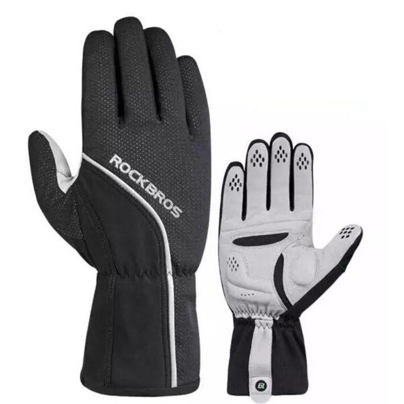 Rockbros Cyklistické Rukavice Dotykový Displej Vetruodolný Vodotesný Full Long Finger Xiaomi Bicykel