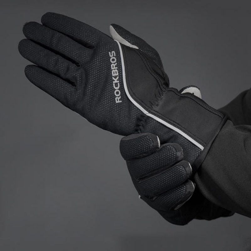Rockbros Cyklistické Rukavice Dotykový Displej Vetruodolný Vodotesný Full Long Finger Xiaomi Bicykel