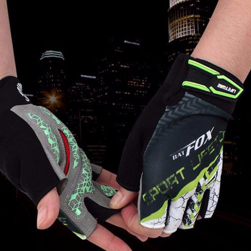 Unisex Mtb Cyklistické Rukavice Priedušné Nárazuvzdorné Polprstové Pre Lezenie Šport Outdoor Protect