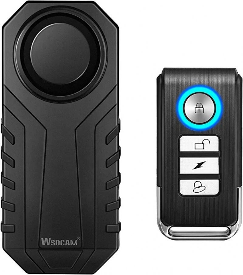 Wsdcam 113db Bike Alarm Bezdrôtový Vibračný Snímač Pohybu Vodotesný Diaľkový Moto