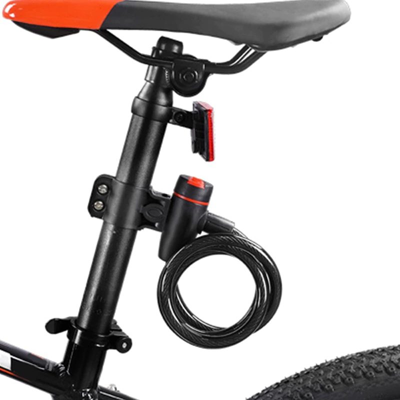 Zámok Na Bicykel Proti Krádeži Univerzálny Visiaci Na Elektrický Skúter So Špirálovým Oceľovým Káblom